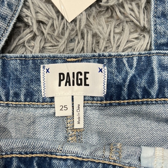 NEW • Paige • Retta Denim Jean Overall Dress Blue 25 Cromley Womens - Picture 3 of 4